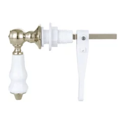 Victorian Plumbing Coniston Gold Traditional Ceramic Cistern Lever