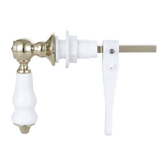 Victorian Plumbing Coniston Gold Traditional Ceramic Cistern Lever 1 Victorian Plumbing Coniston Gold Traditional Ceramic Cistern Lever