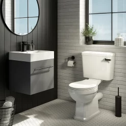 Cruze Bathroom Cruze Black Modern Cistern Lever