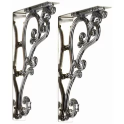 Urlington Bathroom Burlington Chrome Ornate Medium Brackets