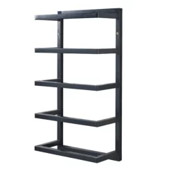 Milan Bathroom Milan 5 Tier Towel Rack - Matt Black -smedbo shop mil5trbd2