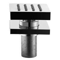 Milan Bathroom Milan Body Jet - 1 X Slim Square Jet -smedbo shop milanbodyjet1xslimsquarejetdetail1