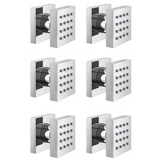 Milan Bathroom Milan Body Jet - 6 X Slim Square Jets 2 Milan Bathroom Milan Body Jet - 6 X Slim Square Jets - Image 2