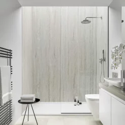 Multipanel Classic Jupiter Silver Bathroom Wall Panel -smedbo shop mp3458shr d1