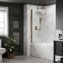 Multipanel Linda Barker Calacatta Marble Bathroom Wall Panel -smedbo shop mp3460 n d1