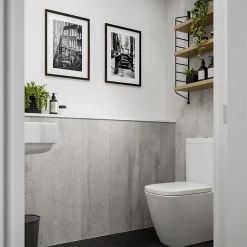 Multipanel Linda Barker Concrete Formwood Bathroom Wall Panel