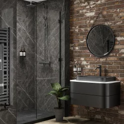 Multipanel Linda Barker Ferro Grafite Bathroom Wall Panel 8 Multipanel Linda Barker Ferro Grafite Bathroom Wall Panel -smedbo shop mp9483 n d1