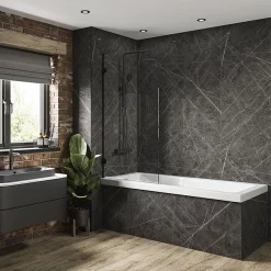 Multipanel Linda Barker Ferro Grafite Bathroom Wall Panel 9 Multipanel Linda Barker Ferro Grafite Bathroom Wall Panel -smedbo shop mp9483 n d2