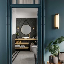 Multipanel Linda Barker Nero Grafite Bathroom Wall Panel -smedbo shop mp9485 n d1