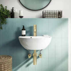 Arezzo Brushed Brass Trap And Isolating Set -smedbo shop mrtisbb d1