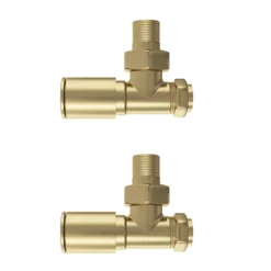 Arezzo Brushed Brass Trap And Isolating Set -smedbo shop mrtisbb d3