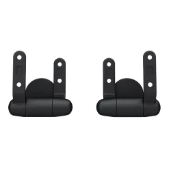 Toreno High Gloss White MDF Bottom Fixing Toilet Seat Matt Black Hinges