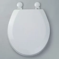 Tavistock Meridian Gloss White Moulded Wood Toilet Seat