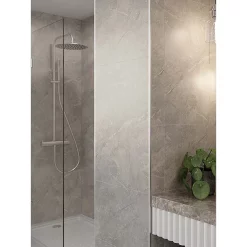 Multipanel Tile Effect Valmasino Marble H2400 X W598mm Bathroom Wall Panel - Hydrolock Tongue And Groove