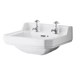 Victorian Plumbing Carlton/Richmond 500mm Small 2 Tap Hole Basin