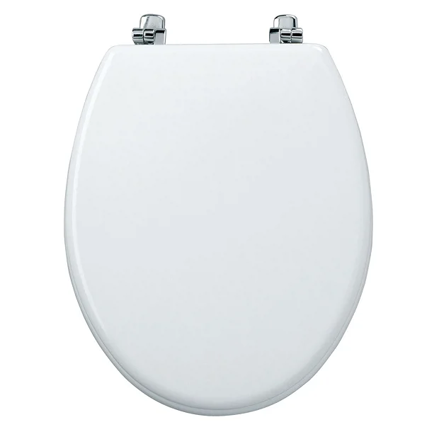 Tavistock Topaz Gloss White Moulded Wood Toilet Seat 1 Tavistock Topaz Gloss White Moulded Wood Toilet Seat