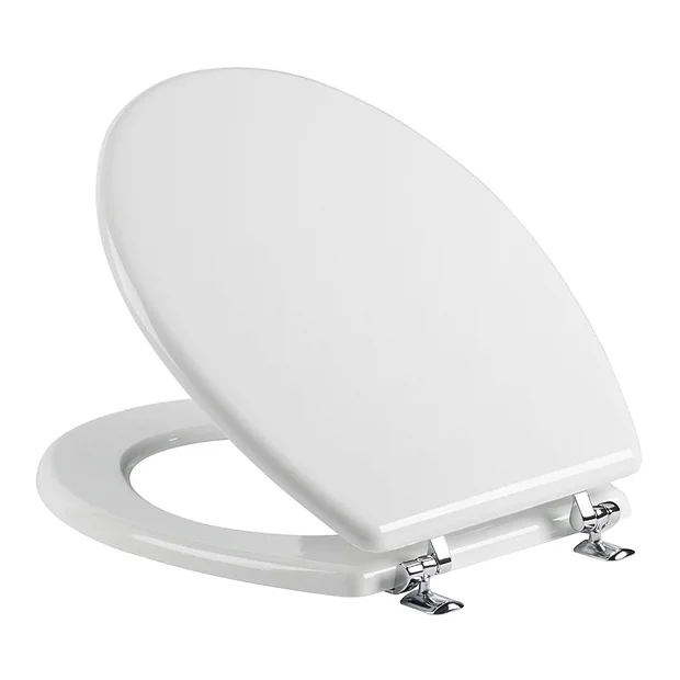 Tavistock Topaz Gloss White Moulded Wood Toilet Seat 2 Tavistock Topaz Gloss White Moulded Wood Toilet Seat - Image 2
