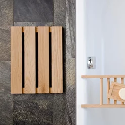 Victorian Plumbing Natural Oak Bathroom Duckboard - 500 X 380mm -smedbo shop oakdb d4