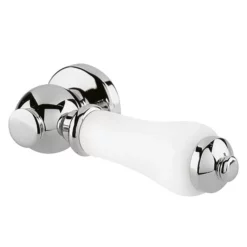 Old London Chrome Ceramic WC Lever