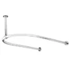 Old London - Chrome U-Shaped Shower Curtain Rail