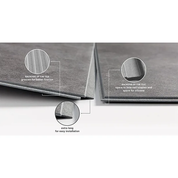 Victorian Plumbing Orion Light Cement Waterproof Wall Tile Shower Panels - 375 X 650mm 1 Victorian Plumbing Orion Light Cement Waterproof Wall Tile Shower Panels - 375 X 650mm