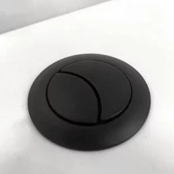 Arezzo Matt Black Push Button For Close Coupled Cisterns
