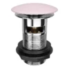 Arezzo Matt Pink Ceramic Slotted Click Clack Basin Waste