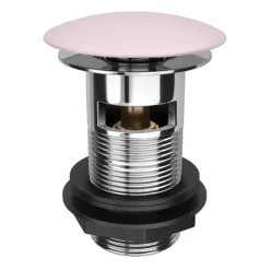 Arezzo Matt Pink Ceramic Slotted Click Clack Basin Waste