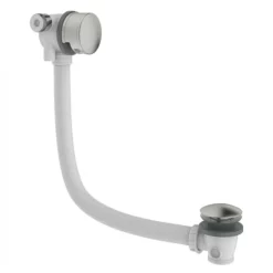 Crosswater MPRO Bath Filler With Click Clack Waste - Brushed Stainless Steel