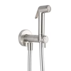 Crosswater MPRO Brushed Stainless Steel Integrated Douche Valve, Handset & Holder