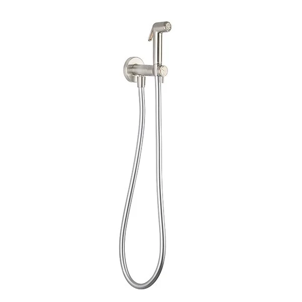 Crosswater MPRO Brushed Stainless Steel Integrated Douche Valve, Handset & Holder 2 Crosswater MPRO Brushed Stainless Steel Integrated Douche Valve, Handset & Holder - Image 2