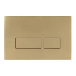 Crosswater MPRO Brushed Brass Dual Flush Plate