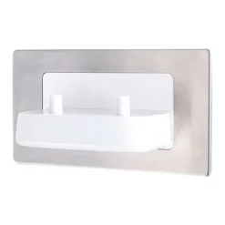 Proofvision Oral-B In Wall Electric Toothbrush Twin Charger - Brushed Steel -smedbo shop pv11bs d2n