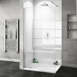Victorian Plumbing Orion Gloss White Shower Wall Panel - 2400 X 1000mm