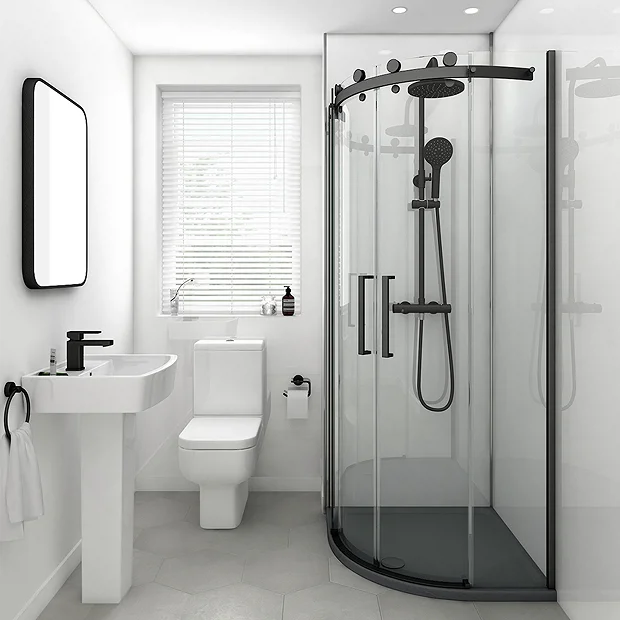 Victorian Plumbing Orion Gloss White Shower Wall Panel - 2400 X 1000mm 2 Victorian Plumbing Orion Gloss White Shower Wall Panel - 2400 X 1000mm - Image 2