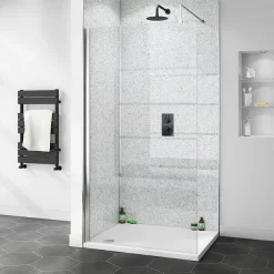 Victorian Plumbing Orion White Diamond Galaxy Shower Wall Panel - 2400 X 1000mm