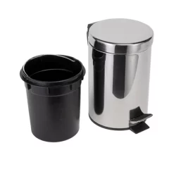 Croydex 3 Litre Stainless Steel Pedal Bin -smedbo shop qa107205ai2
