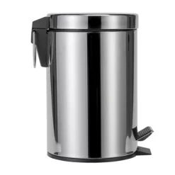 Croydex 3 Litre Stainless Steel Pedal Bin -smedbo shop qa107205ai3
