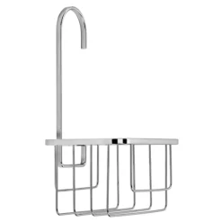 Croydex Hanging Shower Riser Rail Caddy - Chrome Plated
