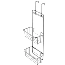 Croydex Hanging Double Storage Basket - Chrome Plated -smedbo shop qm261241ai3