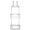 Croydex Hanging Double Storage Basket - Chrome Plated