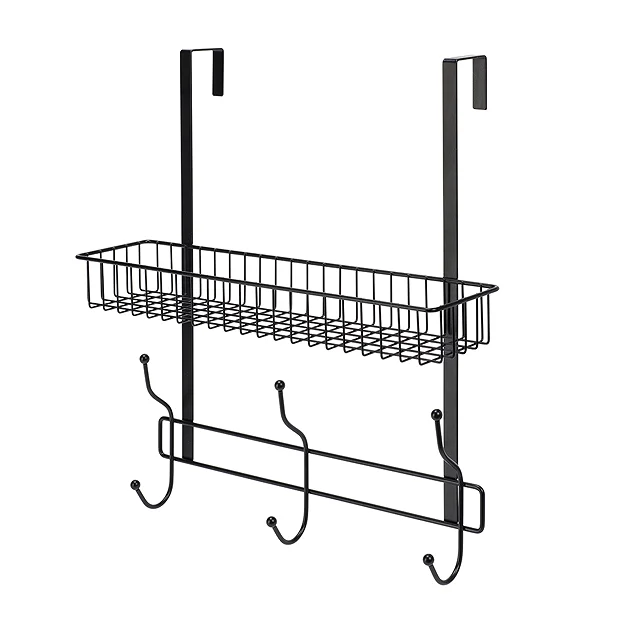 Croydex Matt Black Large Hook Over Shower Caddy 2 Croydex Matt Black Large Hook Over Shower Caddy - Image 2