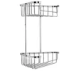 Croydex Corner Shower Storage Basket Chrome (Large - 2 Tier)