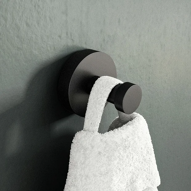 Croydex Black Epsom Flexi-Fix Robe Hook 2 Croydex Black Epsom Flexi-Fix Robe Hook - Image 2