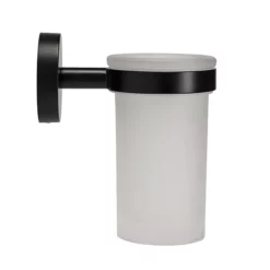 Croydex Black Epsom Flexi-Fix Tumbler & Holder -smedbo shop qm481821 d2