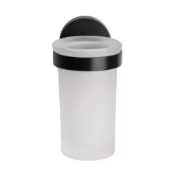 Croydex Black Epsom Flexi-Fix Tumbler & Holder -smedbo shop qm481821 d3