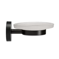 Croydex Black Epsom Flexi-Fix Soap Dish & Holder -smedbo shop qm481921 d2