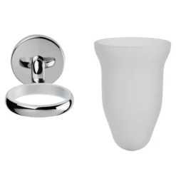 Croydex - Hampstead Tumbler & Holder - Chrome -smedbo shop qm641841ai3