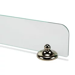 Croydex Grosvenor Flexi-Fix Glass Shelf - Gold -smedbo shop qm701403ai3