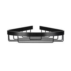 Croydex Matt Black Corner Shower Basket